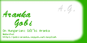 aranka gobi business card